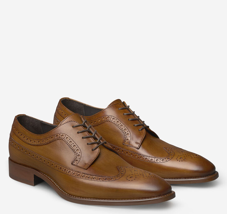 Johnston & Murphy Reece Wingtip Snörskor Herr - MörkKhaki Finskor [BE0465279]